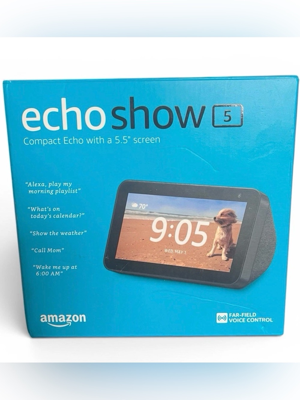 New Amazon Echo Show 5 Smart Display - Teal Packaging